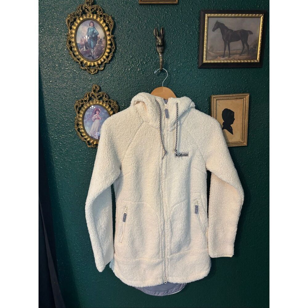 Columbia CSC Sherpa Ivory Full Zip Soft Jacket Size Small